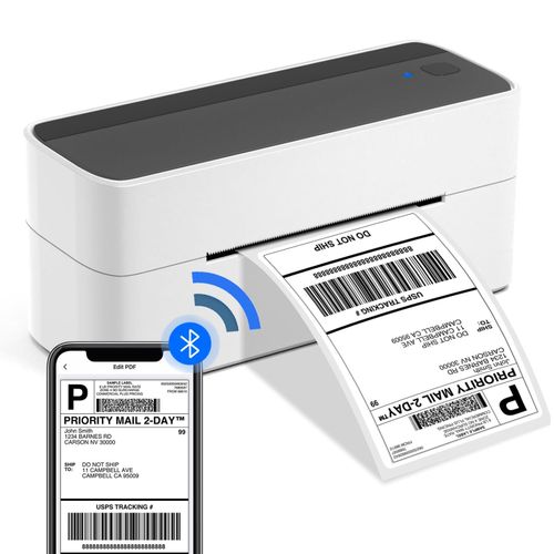 Phomemo Thermal Label Printer Bluetooth PM241-BT Wireless & USB 4x6 Shipping Labels, Barcode Stickers Printer