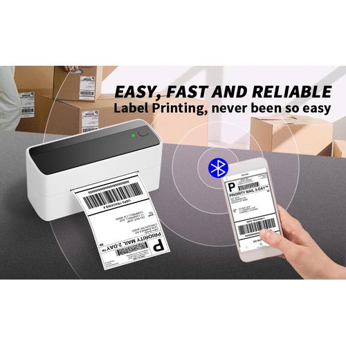 Phomemo Thermal Label Printer Bluetooth PM241-BT Wireless & USB 4x6 Shipping Labels, Barcode Stickers Printer