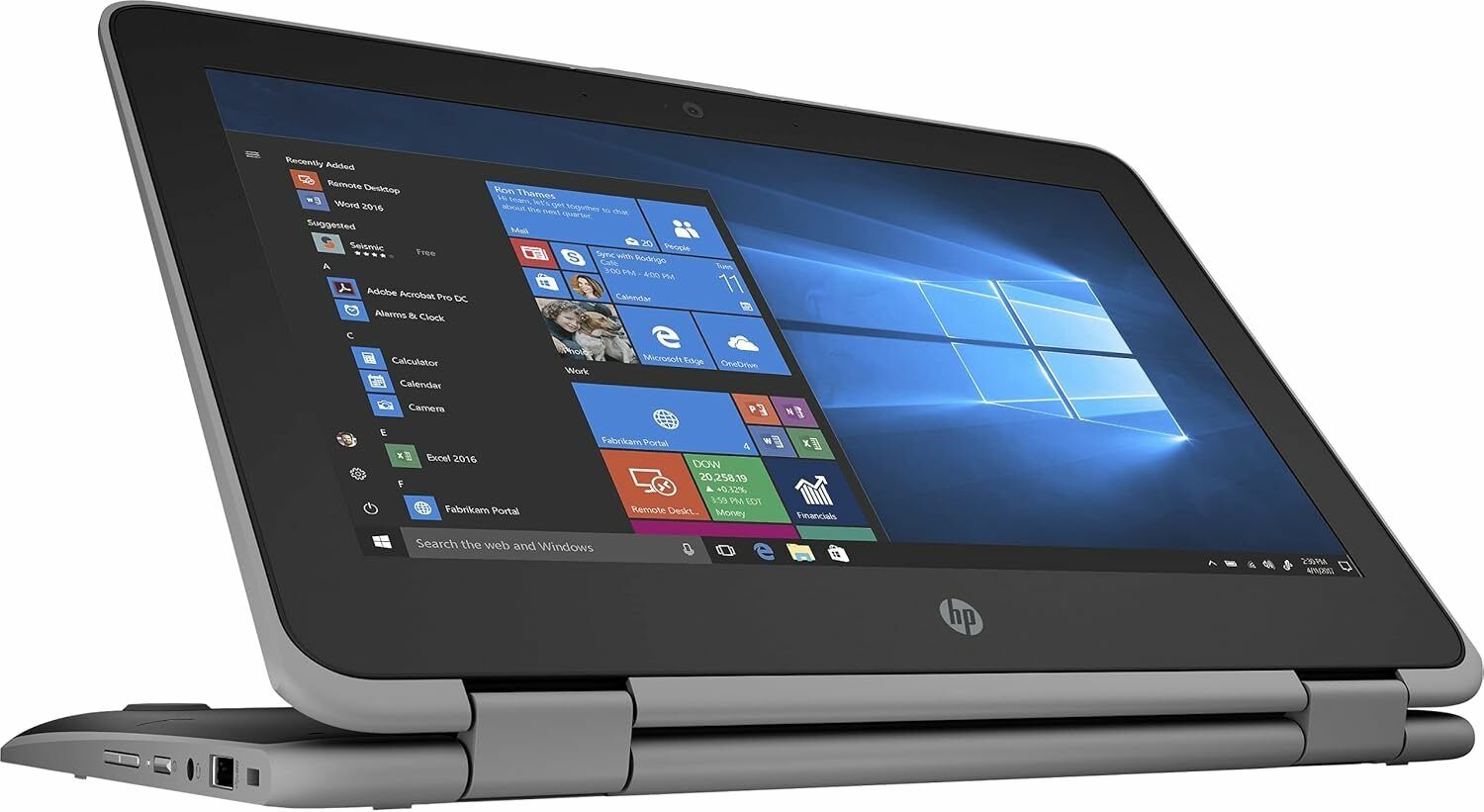 HP Refurbished ProBook 11 X360 G6 Core i3 8GB 128GB SSD 10th Gen 11.6" HD Display Touchscreen Windows 11 Pro Webcam, WiFi Laptop