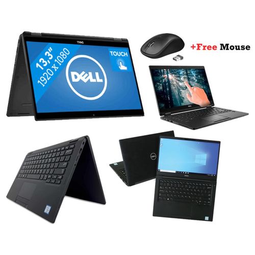 DELL Refurbished Latitude 7390 x360 Intel Core i5 8GB RAM 256GB SSD 8th Generation 13.3 inch 2in1 Windows 11 Pro Business Laptop + Mouse