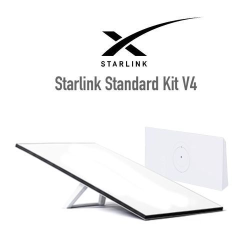 Starlink Gen 3 V4 Standard Full Kit: High-Speed, Low-Latency Internet with Gen 3 Router, Wi-Fi 6 Residential WiFi Kit