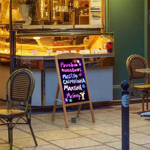 LED Writing Advertising Portable Board electric fluorescent illuminated Neon drawing & writing erasable Board