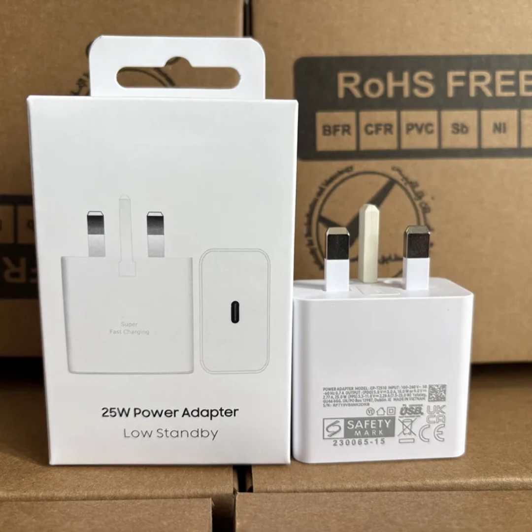 SAMSUNG ADAPTER 25W 
FAST CHARGING ADAPTERS