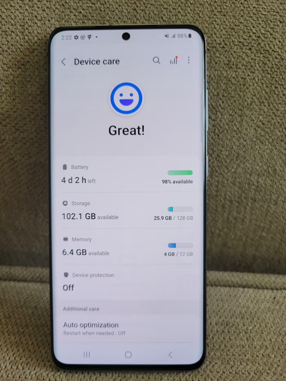 SAMSUNG S20 5G 128GB/12GB