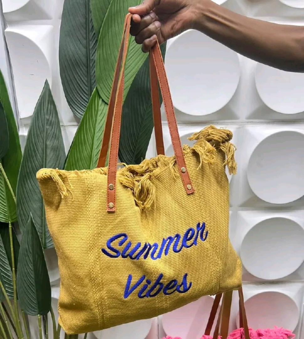 New Fashion Women's Summer vibes  tote bags, large capacity, beach style, chic style