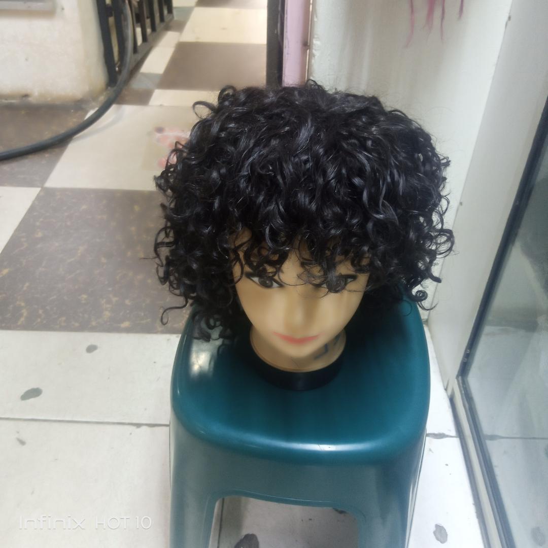 Fridge semi human water curl wig