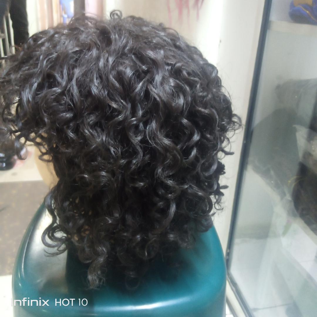 Fridge semi human water curl wig