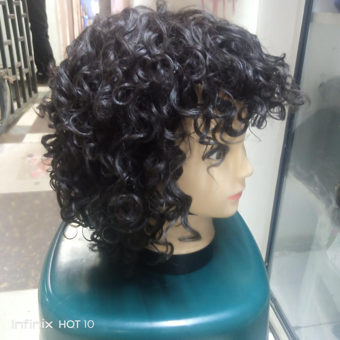 Fridge semi human water curl wig