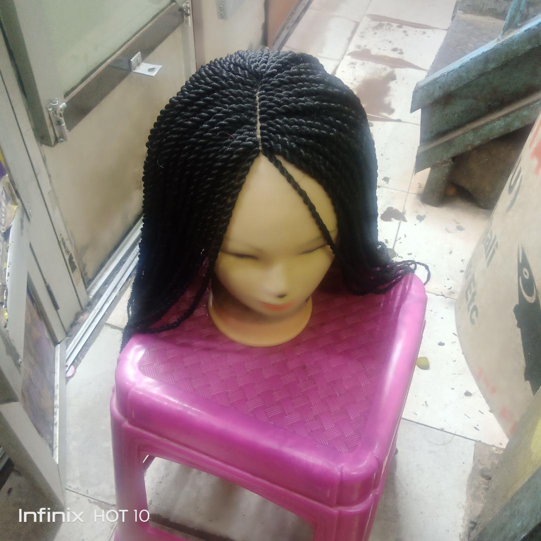 Long twist braided wig with spanish