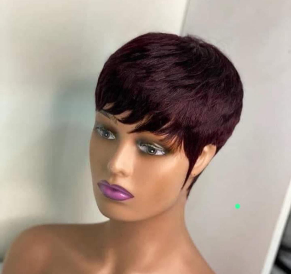 Fridge pixie semi human bob wig