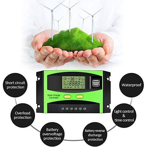Solarmax 30A Solar Charger Controller, 12V/24V
