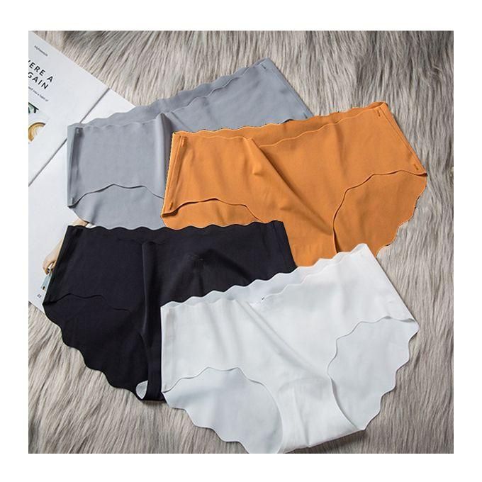 Fashion 4 Pcs High Quality Comfortable Seamless Ladies Panties - Assorted Colours