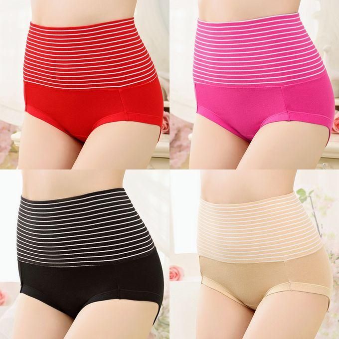 Fashion 6 PCS high quality cotton high waist seamless ladies panties + FREE GIFT
