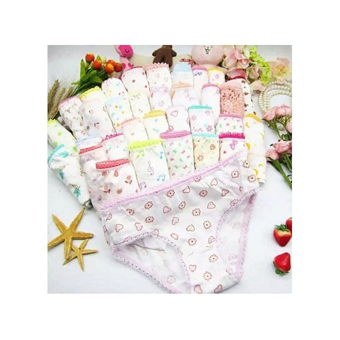 Fashion 6 Pack Girls Cotton Panties/Underwear...