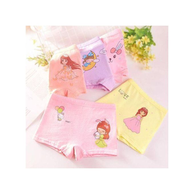 6 Pcs Girls Cotton Classic Hotpants
