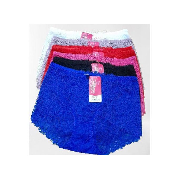 Women Lace Sexy Panties Ladies Comfortable Underpants Female Lingerie 6pcs