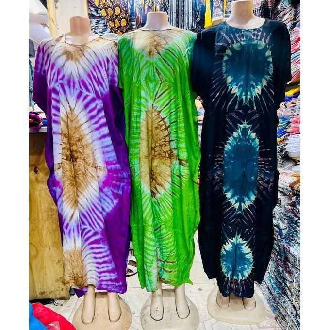 2 pcs cotton classy beautiful and sexy ladies dera dresses - free size