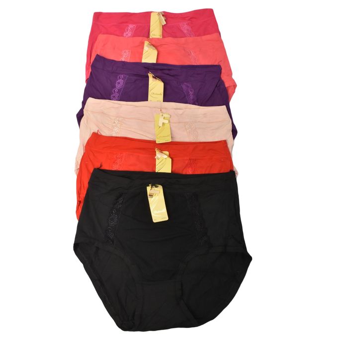 6Pcs Classic Cotton Ladies Pants - Assorted Colors