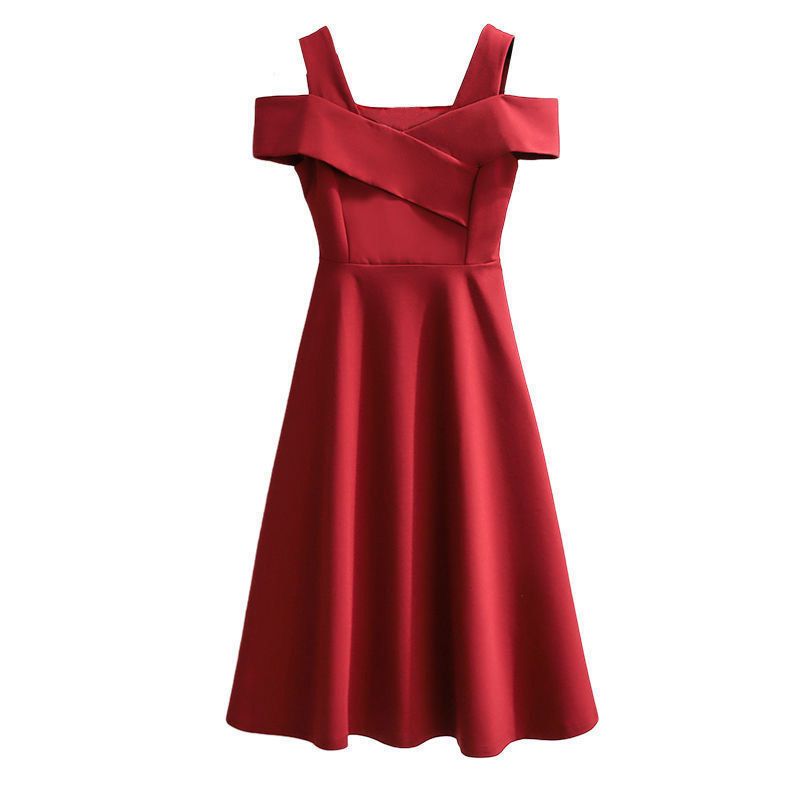 New plus size women's clothing, chubby sister, fashionable temperament dress, women's belly covering, slimming and waist cinching dress, women's summer