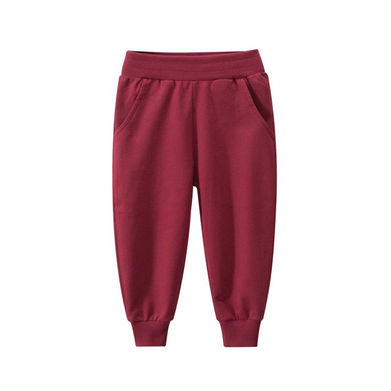 New children's clothing autumn solid color children's sports pants boys' casual pants