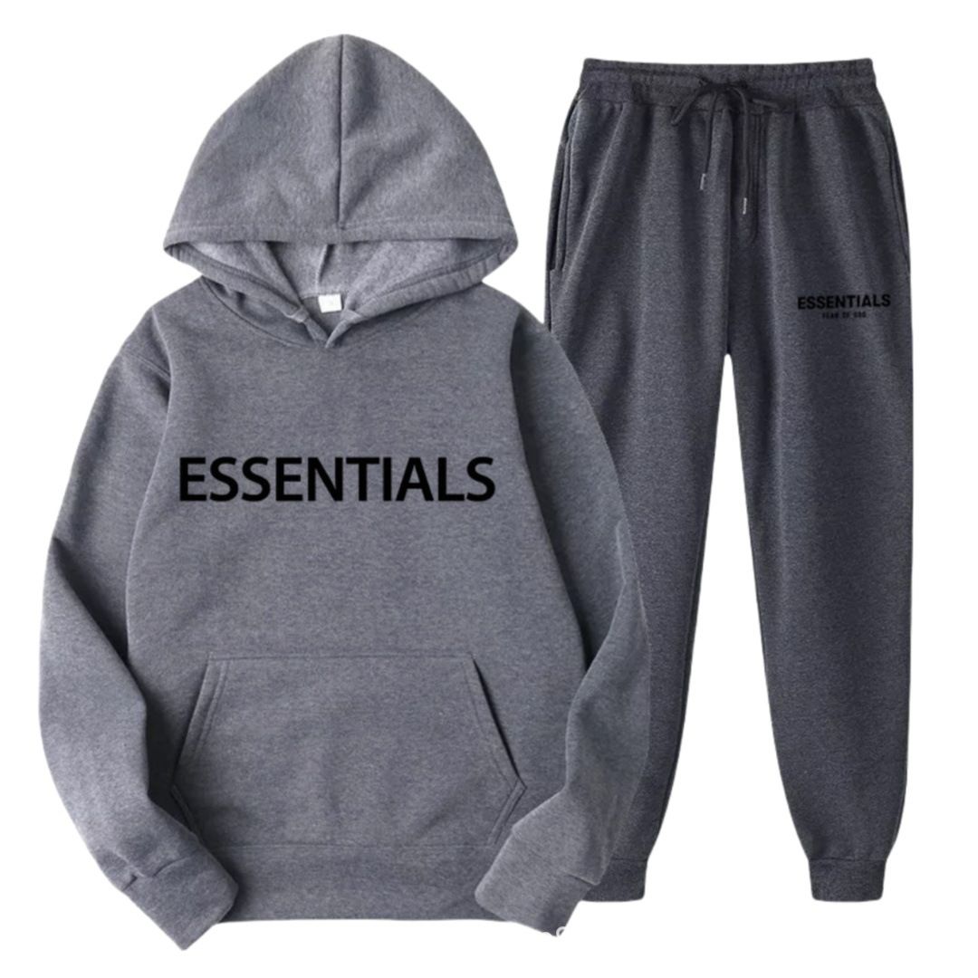 New couple set hoodie for men and women, high street fashion brand autumn and winter two-piece set, simple and atmospheric couple outfit for men and women