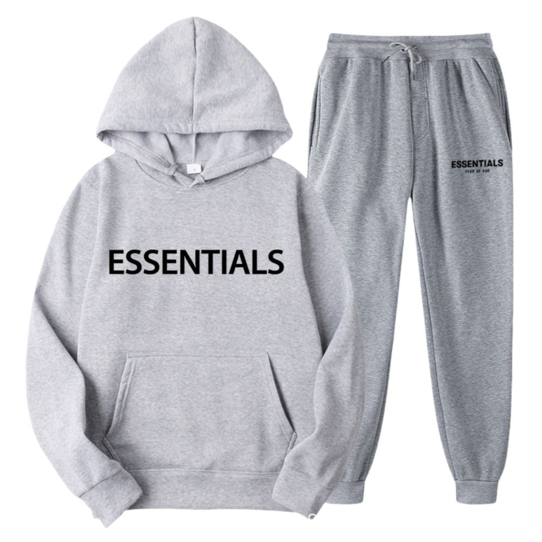 New couple set hoodie for men and women, high street fashion brand autumn and winter two-piece set, simple and atmospheric couple outfit for men and women