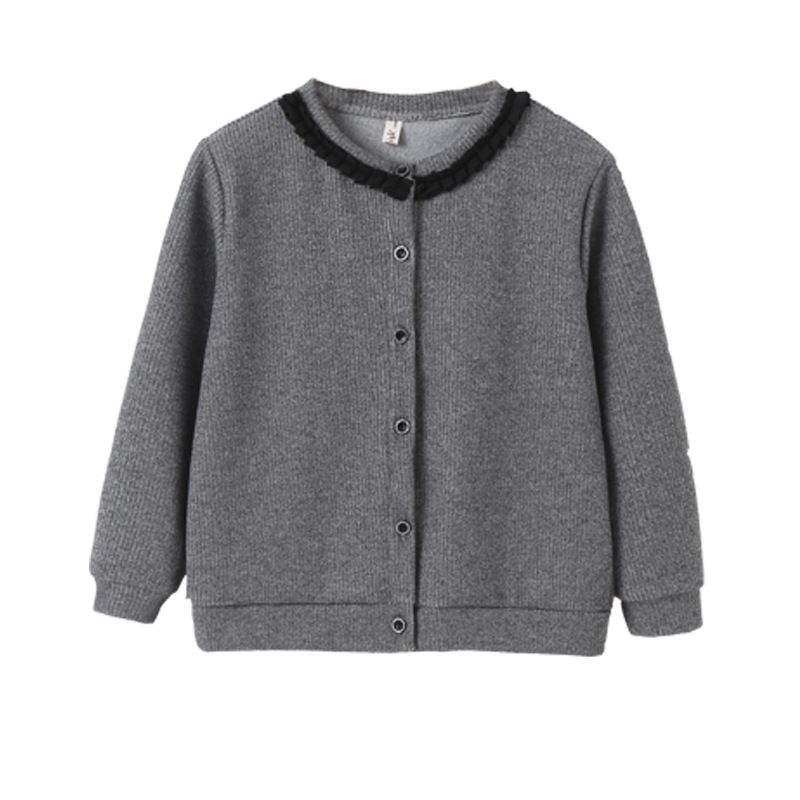 New girls' dress for spring and autumn, with a base of fluffy gauze skirt and long sleeves for children