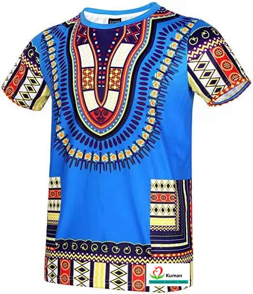 New men's and women's printed ethnic element series African clothing short sleeved T-shirt top
