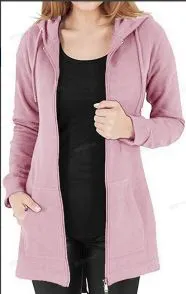Autumn and winter cardigan European station cotton gray temperament commuting European and American solid color hoodie with thick velvet long zipper loose fit