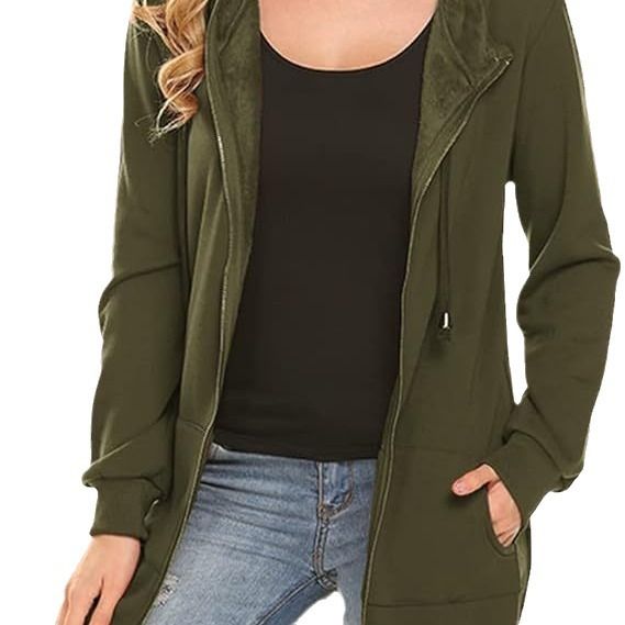 Autumn and winter cardigan European station cotton gray temperament commuting European and American solid color hoodie with thick velvet long zipper loose fit