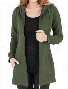 Autumn and winter cardigan European station cotton gray temperament commuting European and American solid color hoodie with thick velvet long zipper loose fit