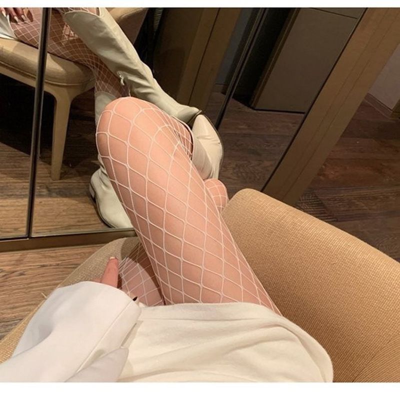 Fishing net socks, black stockings, women's autumn and winter styles, sexy black pantyhose, mesh large mesh small mesh middle mesh socks