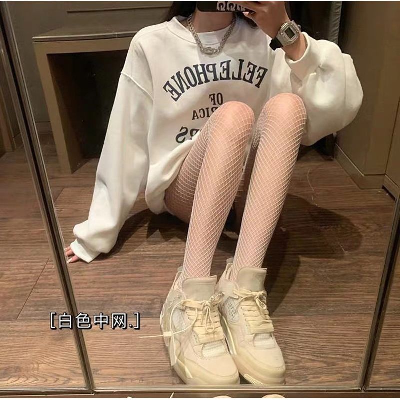 Fishing net socks, black stockings, women's autumn and winter styles, sexy black pantyhose, mesh large mesh small mesh middle mesh socks