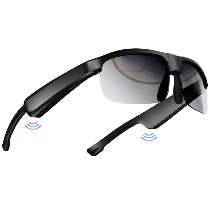 Smart Glasses for Men Women, Polarized Bluetooth Sunglasses, Bluetooth 5.3, Built-in Mic & Open Ear Speakers, Voice Assistant, IPX4 Waterproof, UV Protection Running Sport Sunglasses, Cycling Glasses