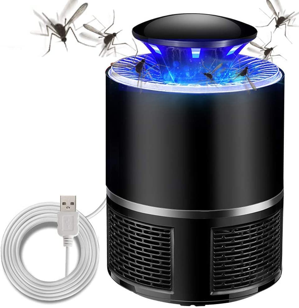 Fruit Fly Trap, Electric Mosquito & Fly Zappers/Killer - Insect Attractant Trap Powerful Little Gnats, Hangable Mosquito Lamp for Home, Indoor, Outdoor, Patio Black/White