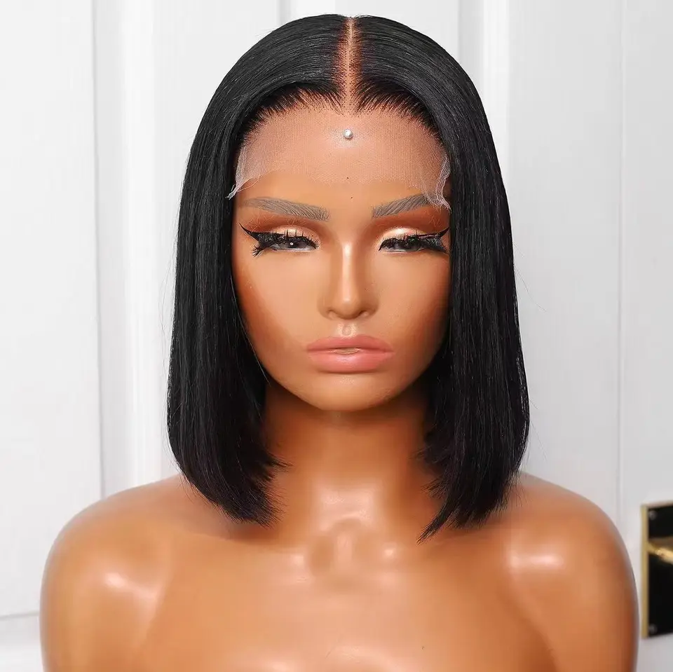 Short Bob Wigs Human Hair Lace Front Wigs Human Hair Wholesale Glueless HD Lace Frontal Wigs For Women