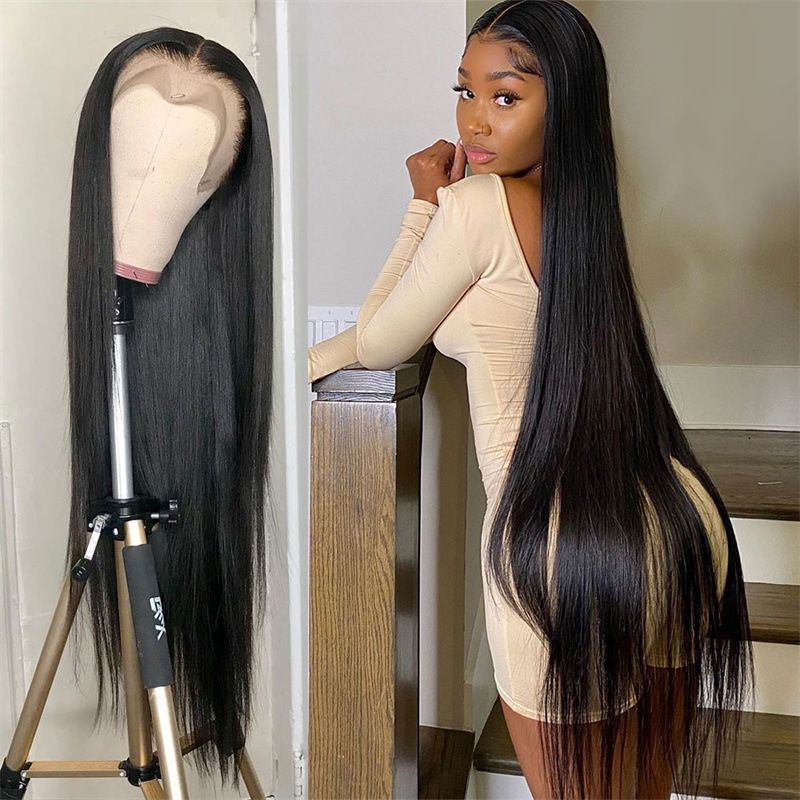 High-Temperature Synthetic Long Straight Wig with Adjustable Bangs – Versatile & Stylish 60cm