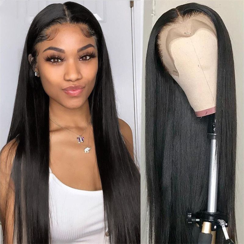 High-Temperature Synthetic Long Straight Wig with Adjustable Bangs – Versatile & Stylish 60cm
