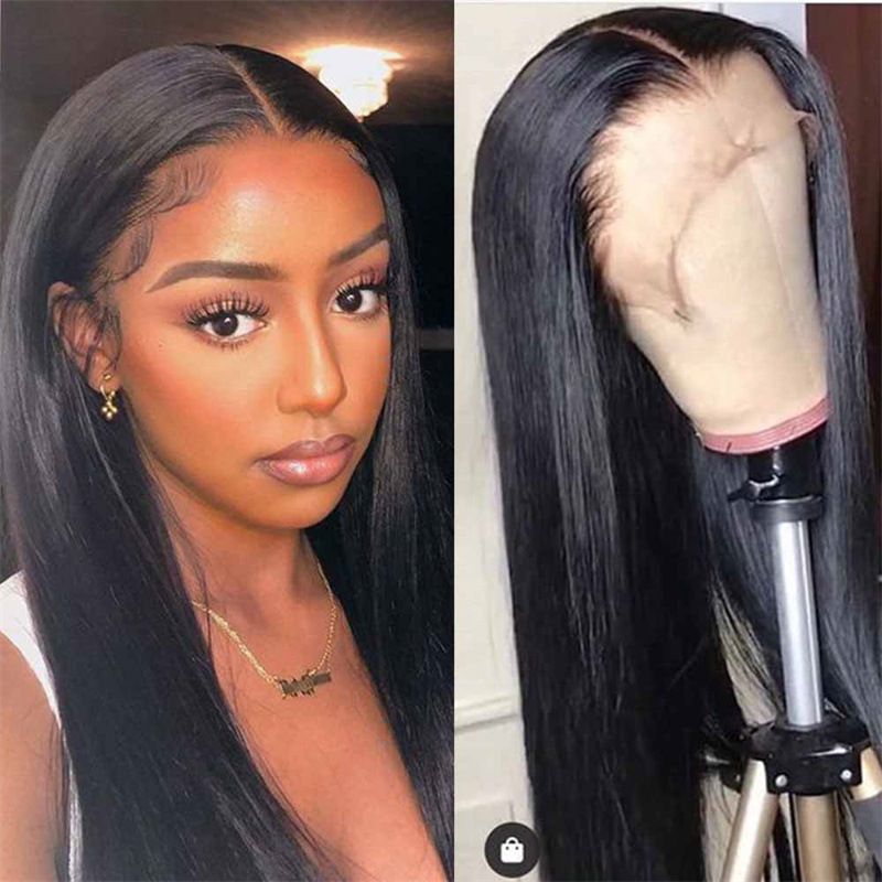 High-Temperature Synthetic Long Straight Wig with Adjustable Bangs – Versatile & Stylish 60cm