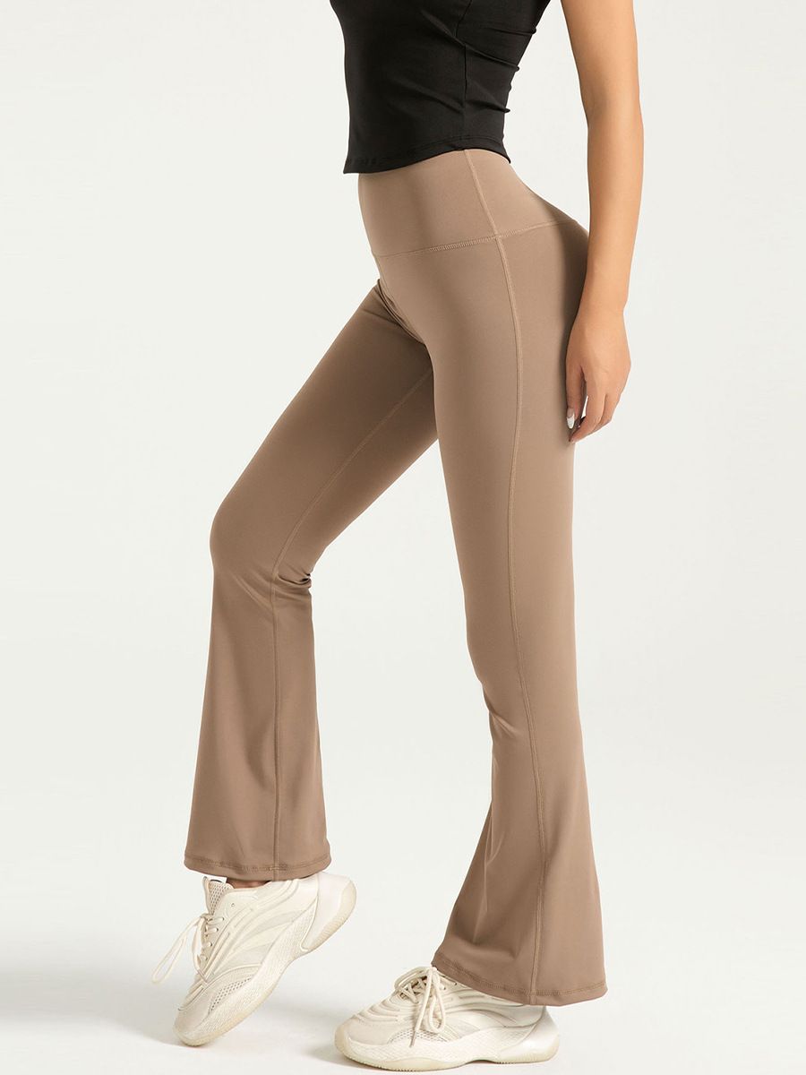 High-Waist Bootcut Yoga Pants – Butt-Lifting, Naked Feel & Breathable Workout Leggings