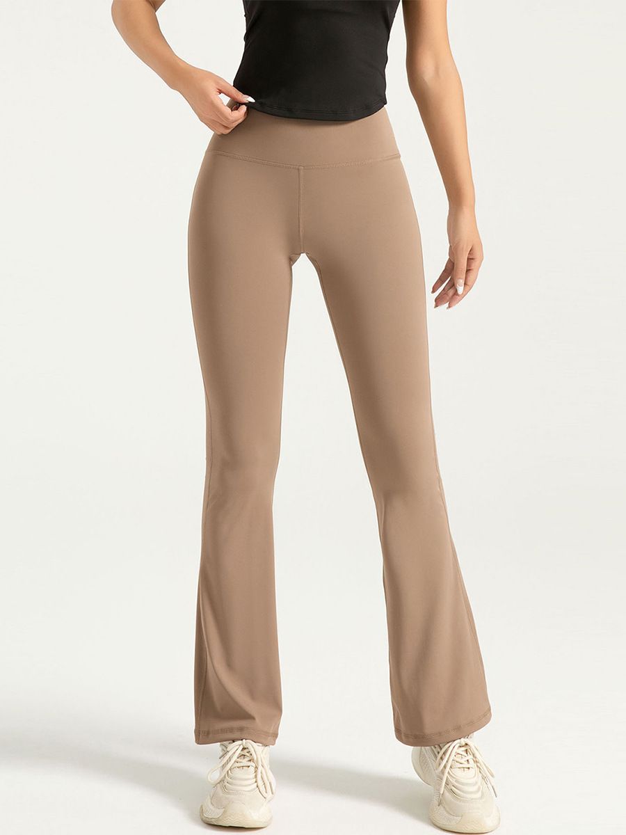 High-Waist Bootcut Yoga Pants – Butt-Lifting, Naked Feel & Breathable Workout Leggings