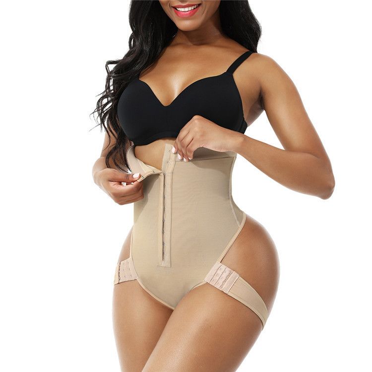 Seamless High-Waist Butt-Lifting Shapewear Bodysuit – Tummy Control & Adjustable Hook Buttock Enhancer