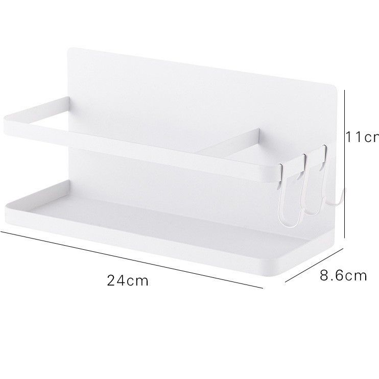 Magnetic Storage Rack for Kitchen & Laundry, Minimalist Fridge Side Organizer