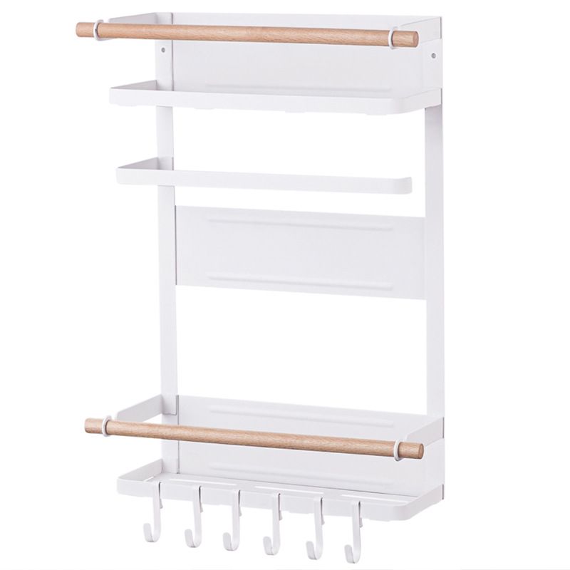 Magnetic Storage Rack for Kitchen & Laundry, Minimalist Fridge Side Organizer