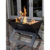 Portable barbecue grill / choma jiko.Charcoal BBQ Grill-Instant Foldable & Easy Portability For Outdoor Barbecues Camping Traveling Picnics Garden Beach Party - Black.Patented fold-open design