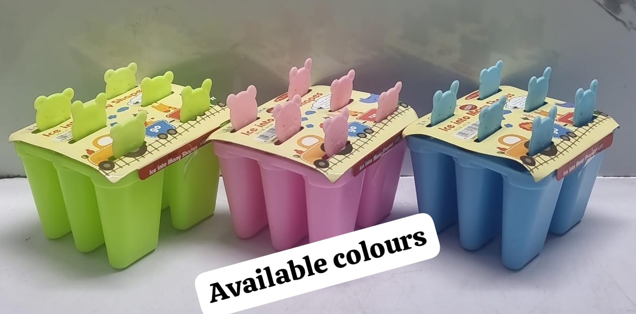 6in1  Popsicle Molds, 6 Pieces Ice Pop Molds, BPA Free Popsicle Mold Reusable Easy Release Ice Pop Maker.High Quanlity Reusable Ice Cream Mold.Flexible silicone is non-sticky.easy to remove.