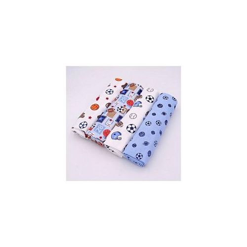 Fashion 4PCs Cotton Flannel Receiving Blankets For Baby - Assorted