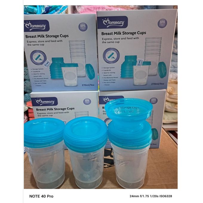 Momeasy Breast Milk Storage Containers-6 Cups With Lids