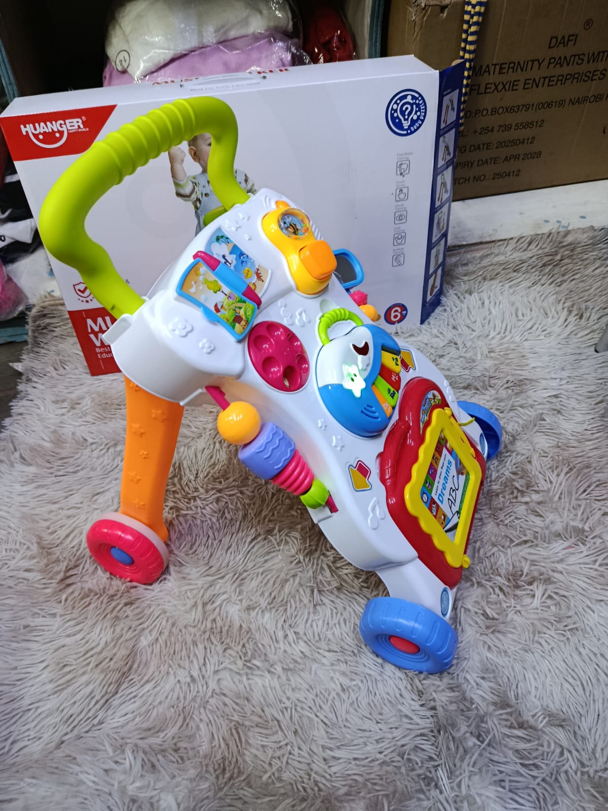 Fashion Musical Baby Walker/Push Walker-Multicolored