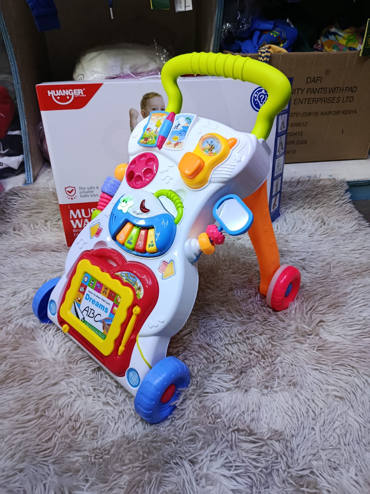Fashion Musical Baby Walker/Push Walker-Multicolored